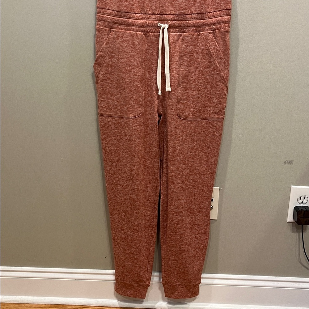 Alpine Design Rust Red Sleeveless Drawstring Jumpsuit - Picture 6 of 9
